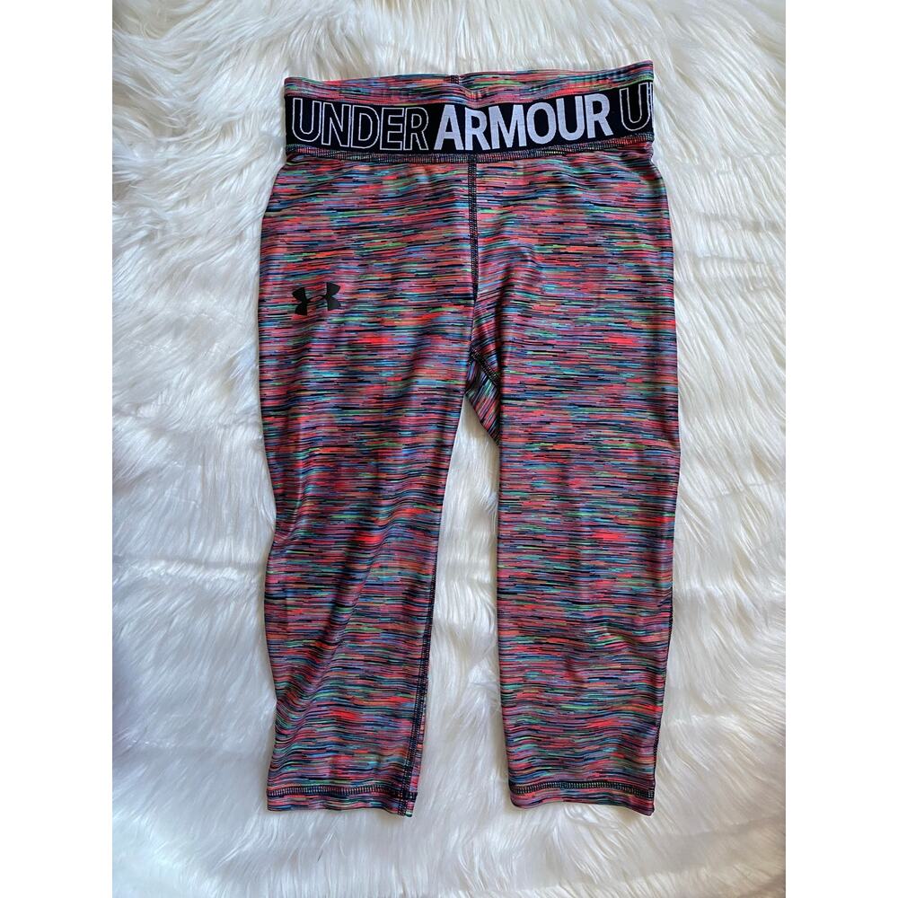 Under Armour Girls Size Medium Multicolored Leggings